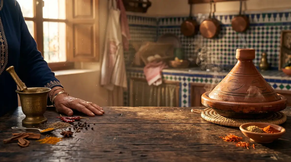 أجواء المطبخ المغربي الأصيل
