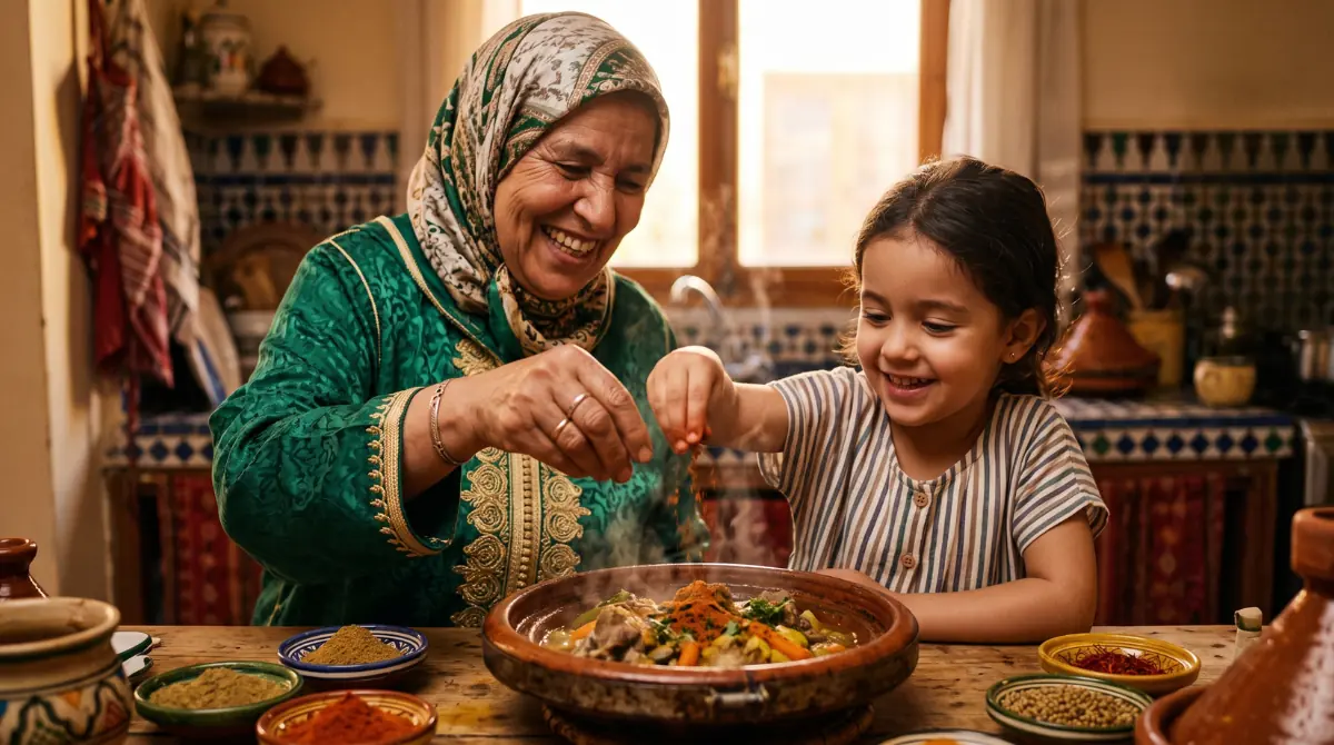 الجدة المغربية تورث سر العطرية الأصيلة لحفيدتها